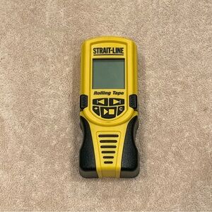 Strait-Line Electronic Rolling Tape, a digital measuring device. 
LCD screen,